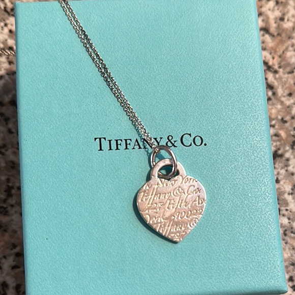Tiffany & Co. Silver Heart Pendant Necklace